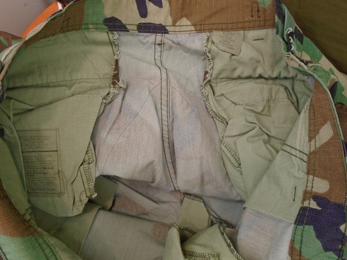 Pantalones Camuflados BDU Clima Caliente Militares de Estados Unidos Pantalones Desgarro Grandes Regular 2003 6-B - Imagen 9 de 12