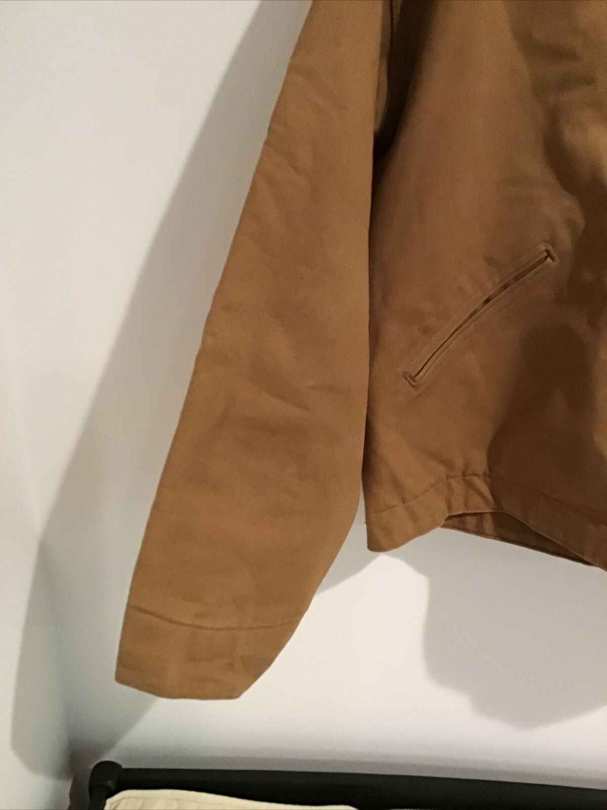 Vtg Carhartt Duck Tan Detroit Jacket Mens Size XL… - image 3