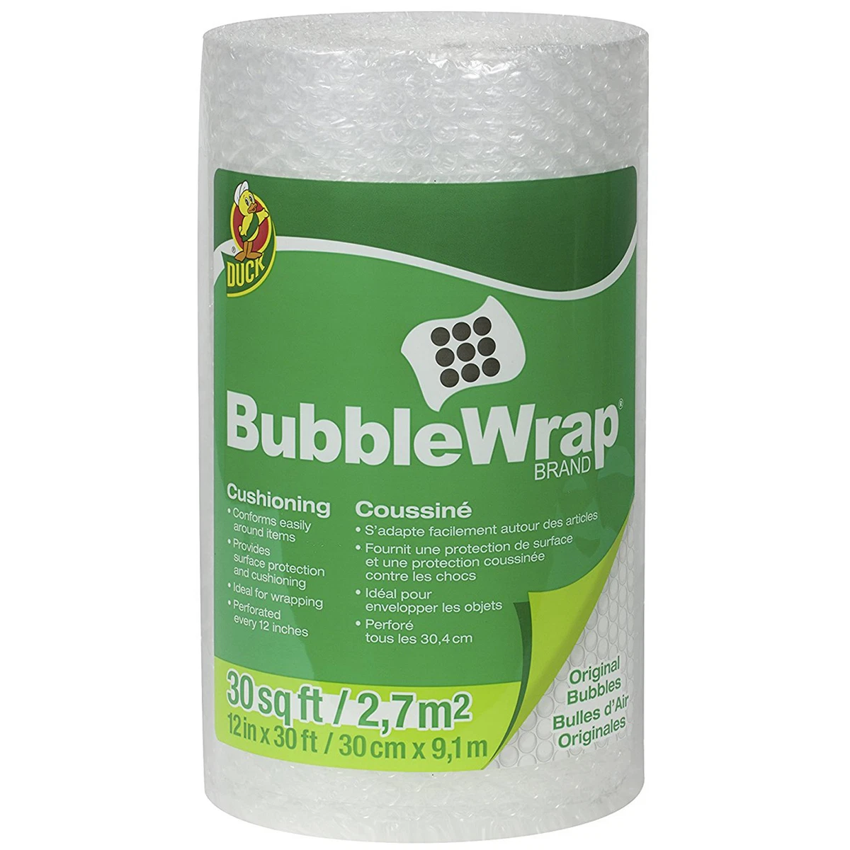 Emballage à bulles original Bubble Wrap - Clear, 12 in. x 150 ft.