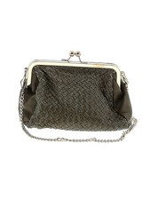 Valentina Fiore Women Silver Leather Crossbody Bag One Size