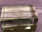Horse paperweight 3 1/4" tall x 2" wide weight 1lb 2 oz clear Etched Cut glass — photo 1