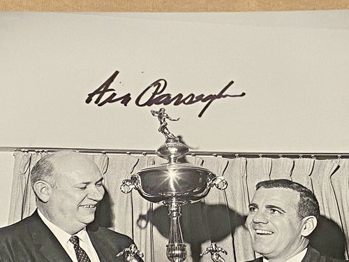 Foto irlandesa firmada por Coach Ara Parseghian de Notre Dame Fighting 8x10 PSA/ADN #U75204 - Imagen 2 de 3