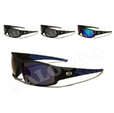 X Loop Sunglasses Sport Mirror Wrap Around Running Baseball Plastic Frames Men.