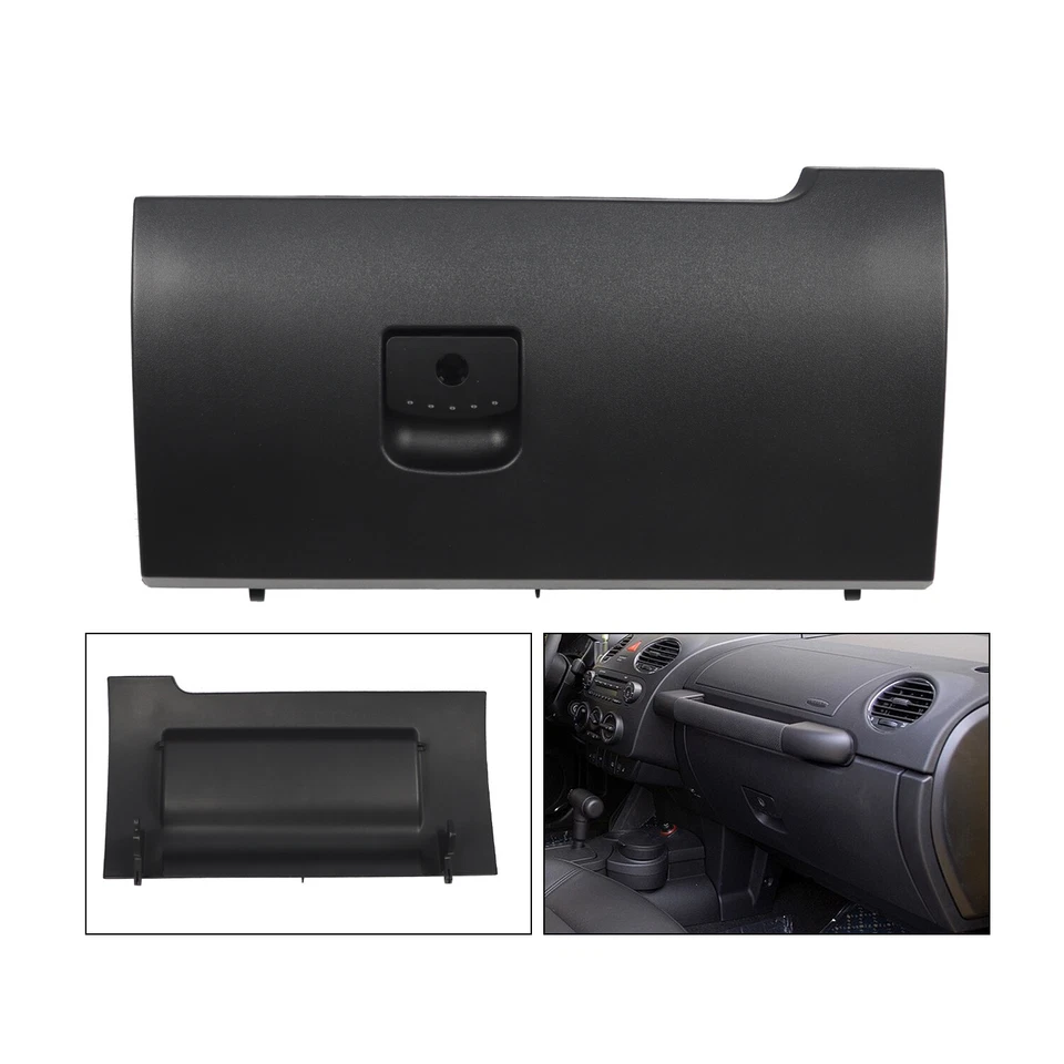 For Volkswagen Beetle 2003-2010 Black Glove Box Door Lid 1C1880247R 1C1880300G Foto 2 de 4
