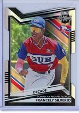 2022 Panini Elite Extra Edition Decade Die-Cut Francely Silverio #188 #d 49/999