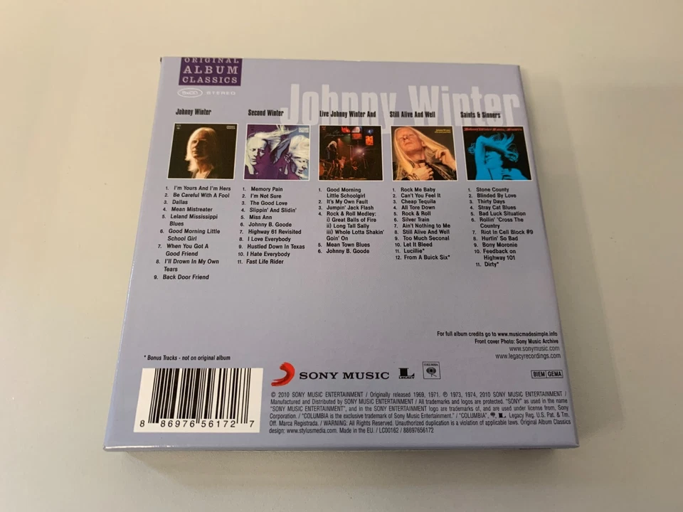 Johnny Winter – Original Album Classics - 5 CD´s © 2010 - Bild 2 von 2