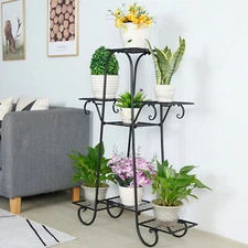 7 Tier Extra Large Indoor Metal Plant Stand Shelf Anti Rust Garden Flower Rack