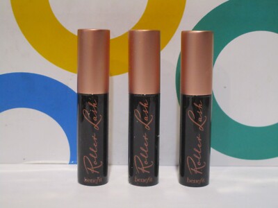 BENEFIT ~ ROLLER LASH SUPER CURLING & LIFTING MASCARA LOT OF 3 PC ~ BLACK ~ MINI