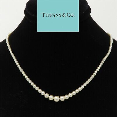 Tiffany Essential Pearls necklace of Akoya pearls with an 18k white gold  clasp. | Tiffany & Co.