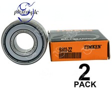   2PACK  TIMKEN 6202-ZZ 15X35X11MM Double Metal Seal Ball Bearings