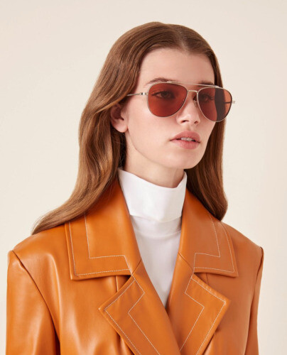 OLIVER PEOPLES  Strummer-T 63□14-135 BRN Oliver Peoples Strummer-T Silver Frame Gradient lens size