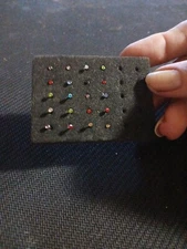 Lot of 20 Surgical Stainless Steel Nose Bone Stud Ring Pin 