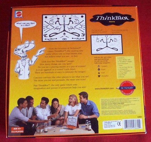 NEW THINKBLOT Game, MATTEL 2000, from the makers of Pictionary,Family fun,Age12+ - Picture 3 of 11