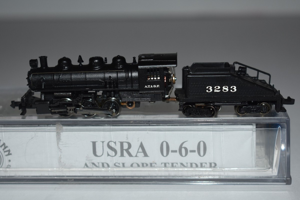 N Scale Bachmann 50552 Santa Fe 0-6-0 Steam Locomotive 3283