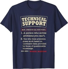 Tech Support Definition Funny Computer Nerd Gift Unisex T-Shirt