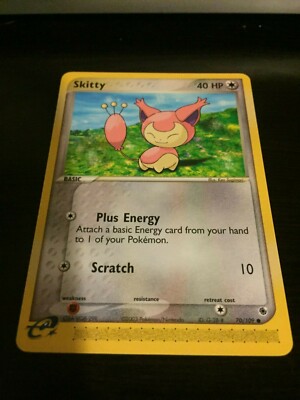 Pokemon TCG Skitty EX Ruby and Sapphire 70/109 Common NM/MINT | eBay