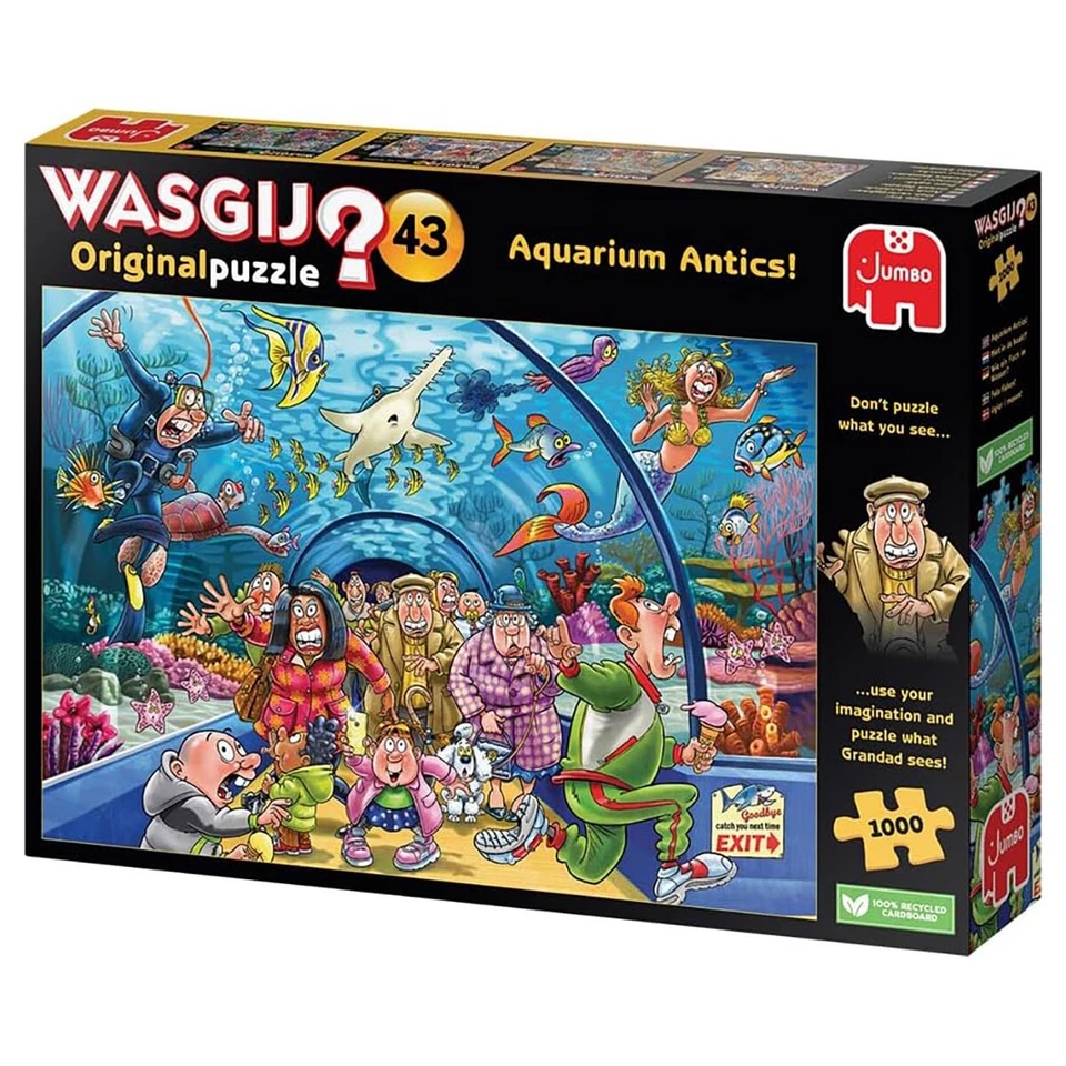 Wasgij Originale 43 Acquario Buffonate! Jumbo Puzzle - 1000 Pezzi Bambini Età 6+ - Immagine 3 di 3
