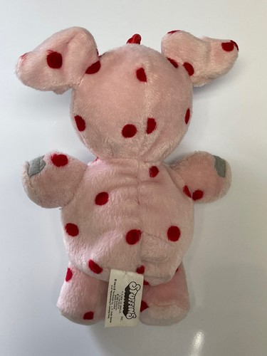 Rudolph Island Of Misfit Toys Pink Polka Dot Elephant 7" Plush Vintage 1998 - Picture 2 of 9