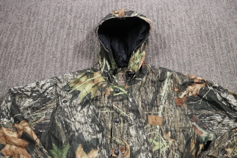 Game Winner Soft Felt Jacket Snap Zip Hunting Camo Mossy Oak Men's Medium - Image 3 of 4
