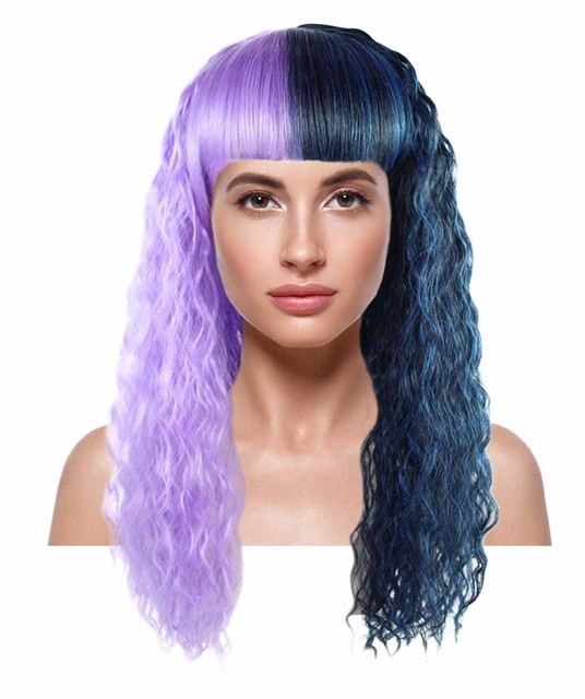 Purple And Black Hair Half Quaebella