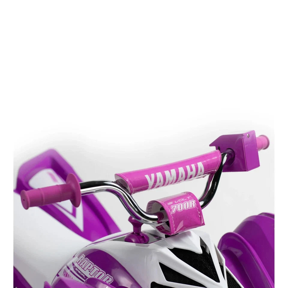 雅马哈猛禽全地形车 12V 全地形电池供电骑行服,紫色,3 岁以上 — 第 2/4 张图片