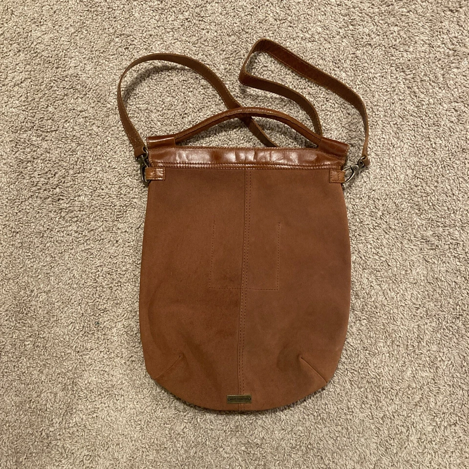 BOLSO DE HOMBRO DE CUERO GENUINO MARRÓN AMERICAN APPAREL BOLSO DE MANO MONEDERO Foto 2 de 4