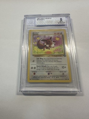 Eevee (Unlimited) graded BGS 8 for sale on eBay