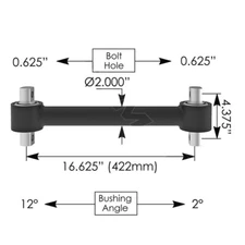 Torque Rod Rigid Freightliner part # 1613054000, TMR3054
