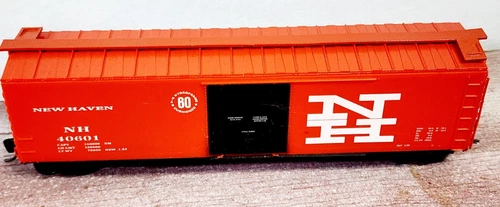 New Haven RR 50' Plug Door Boxcar 40601 E&C Shop 9002-1 Owner Built w/ Kadees HO - Picture 3 of 8