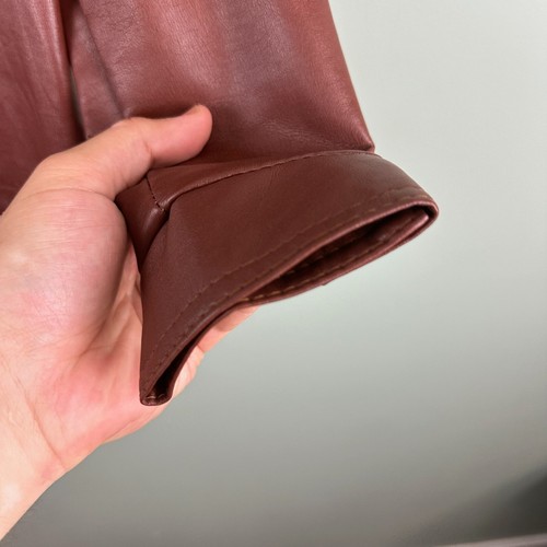 Campus Outerwear Lined Faux Leather Brown Youth 16 NEW With Tags 70s Vintage - Picture 7 of 10