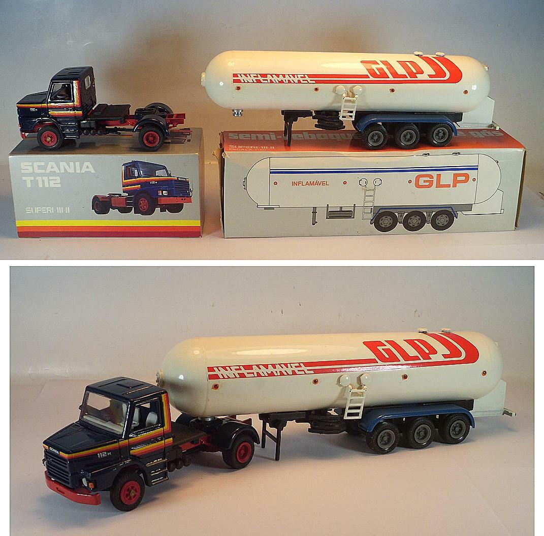 Arpra Supermini SUPERGASBRAS SCANIAタンク Supermini Arpra Brazil 1/50 Scania T 112 Zugm. m. Gas Tank - Aufl