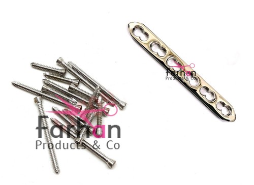 Kit Plaque Droite LCP 2.7mm Et Vis Pour Orthopédie Vétérinaire - 50 Pièces - Matériel Chirurgical - Neuf