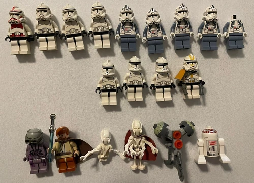 Old lego Star Wars Lot (General Grievous, Star Corps Trooper, Zam Wesell)