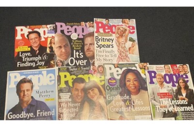 People Magazine 2021 23 24 Lot of 7 Issues - Matthew Perry Oprah Britney Spears