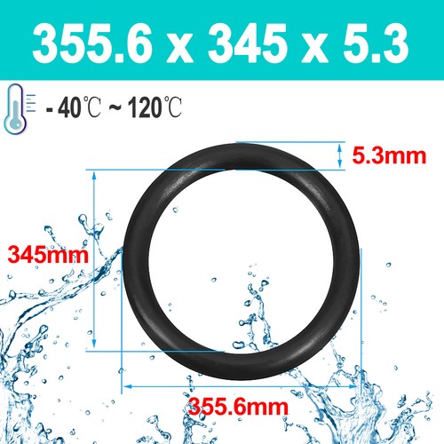 5.3mm Cross Section O Rings NBR Nitrile Rubber 15mm-600mm ID Oil Resistant Seals - Picture 133 of 177