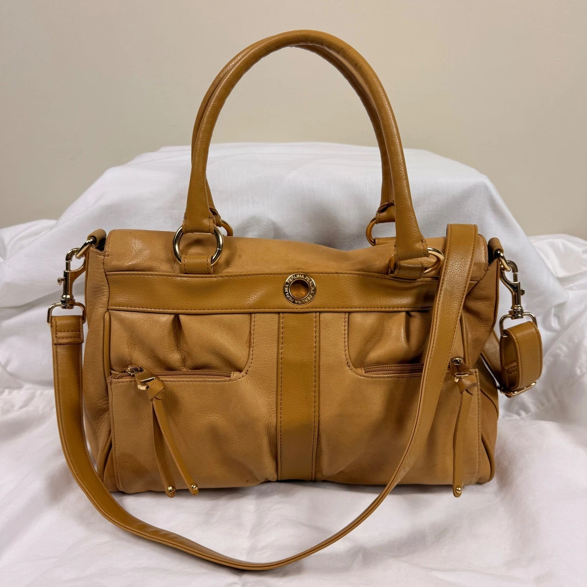 Perlina Sling Backpack Women OS Dark Brown Good Leather Teardrop Gold purse Lexi Teardrop Backpack main image 4