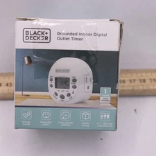 Black+Decker Programmable Grounded Indoor Outlet Digital Timer BDXPA0023