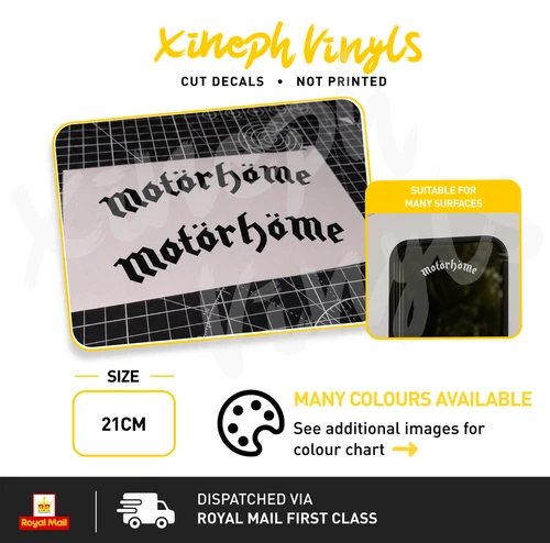 Motorhead Motorhome vinyl sticker decal car van camper lemmy window optional
