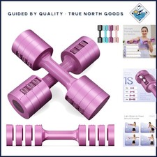 Durable Adjustable Weights, 2 lb to 5 lb Dumbbells for All Fitness Levels