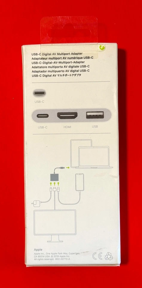 Nuevo Sellado Apple A2119 A1621 MUF82AM/A USB-C Digital AV Adaptador Multipuerto Foto 2 de 2
