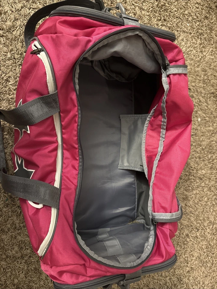 Under Armour Storm 1 Bolsa de Lona Rosa Gris Gimnasio Viaje Fin de Semana Grande para Pasar la Noche Foto 3 de 4