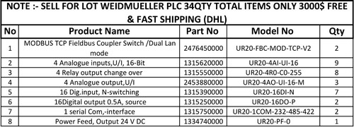UR20-FBC-MOD-TCP-V2UR20-4AI-UI-16 UR20-4R0-C0-225 VENDO PER LOTTO 34QTY 3000$ OMAGGIO - Foto 21 di 21