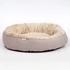 Donut Cuddler Dog Bed Calming Round Plush Pet Bed for Small Medium Large Dog Cat