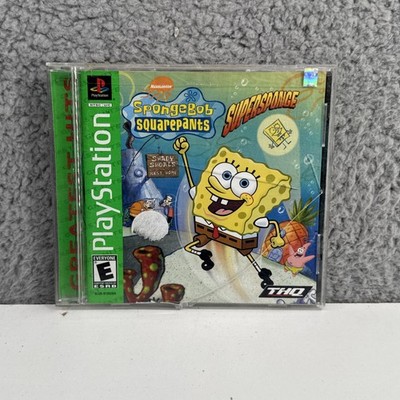 SpongeBob SquarePants: SuperSponge (PlayStation 1) Greatest Hits Cib Ps1