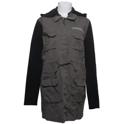 Forplay, Safarijacke, Damen, Größe: L, Grau/Schwarz, Baumwolle/Polyester #8NH