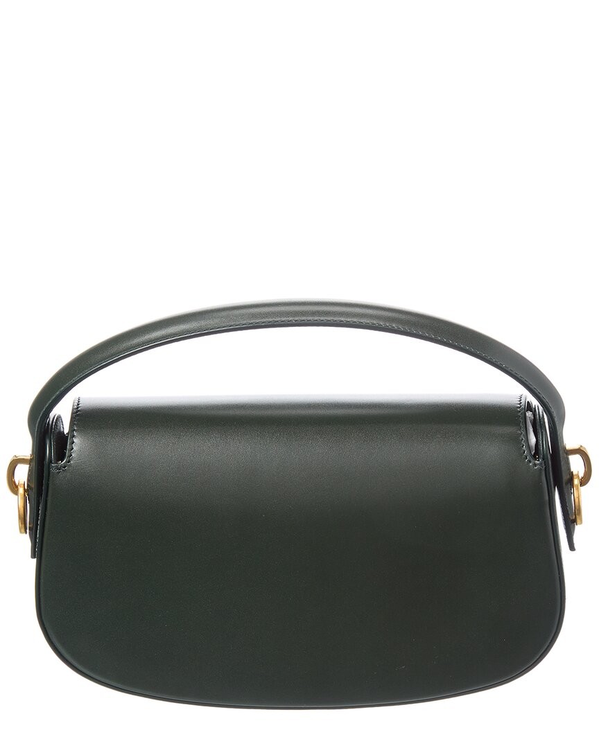 Borsa a tracolla Saint Laurent Voltaire Box in pelle da donna verde