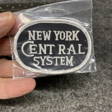 New York Central System Railroad Patch Hat Uniform 2 X 3 Oval (PT110225-06)