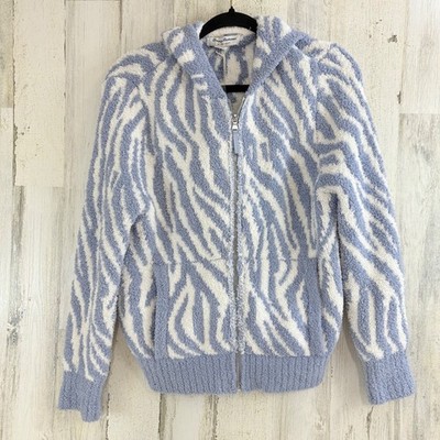 Tommy Bahama Women XS Island Soft Sea Swell Zebra Full Zip Hoodie NWT