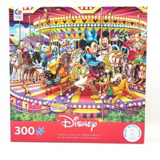 Disney Carousel 300 Piece Jigsaw Puzzle Ceaco Mickey Minnie Donald New Open Box