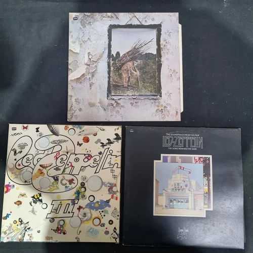Led Zeppelin 3 x Vinyl Record LP Job Lot IV III The Song Remains the Same